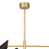 Vest Chandelier (Blackened Brass and Natural Brass) Chandelier Regina Andrew