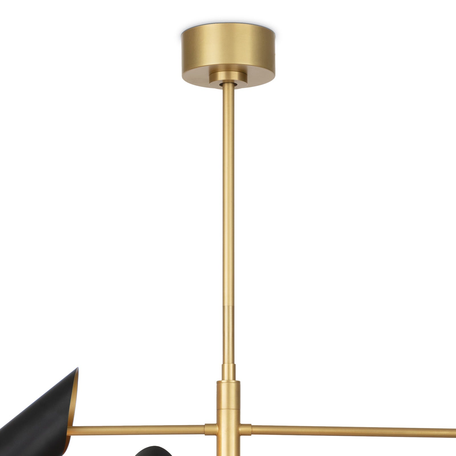 Vest Chandelier (Blackened Brass and Natural Brass) Chandelier Regina Andrew