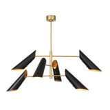 Vest Chandelier (Blackened Brass and Natural Brass) Chandelier Regina Andrew