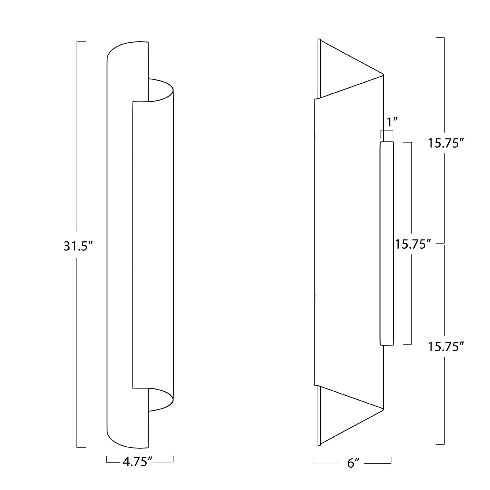Flute Sconce (Natural Brass) Wall Sconces Regina Andrew