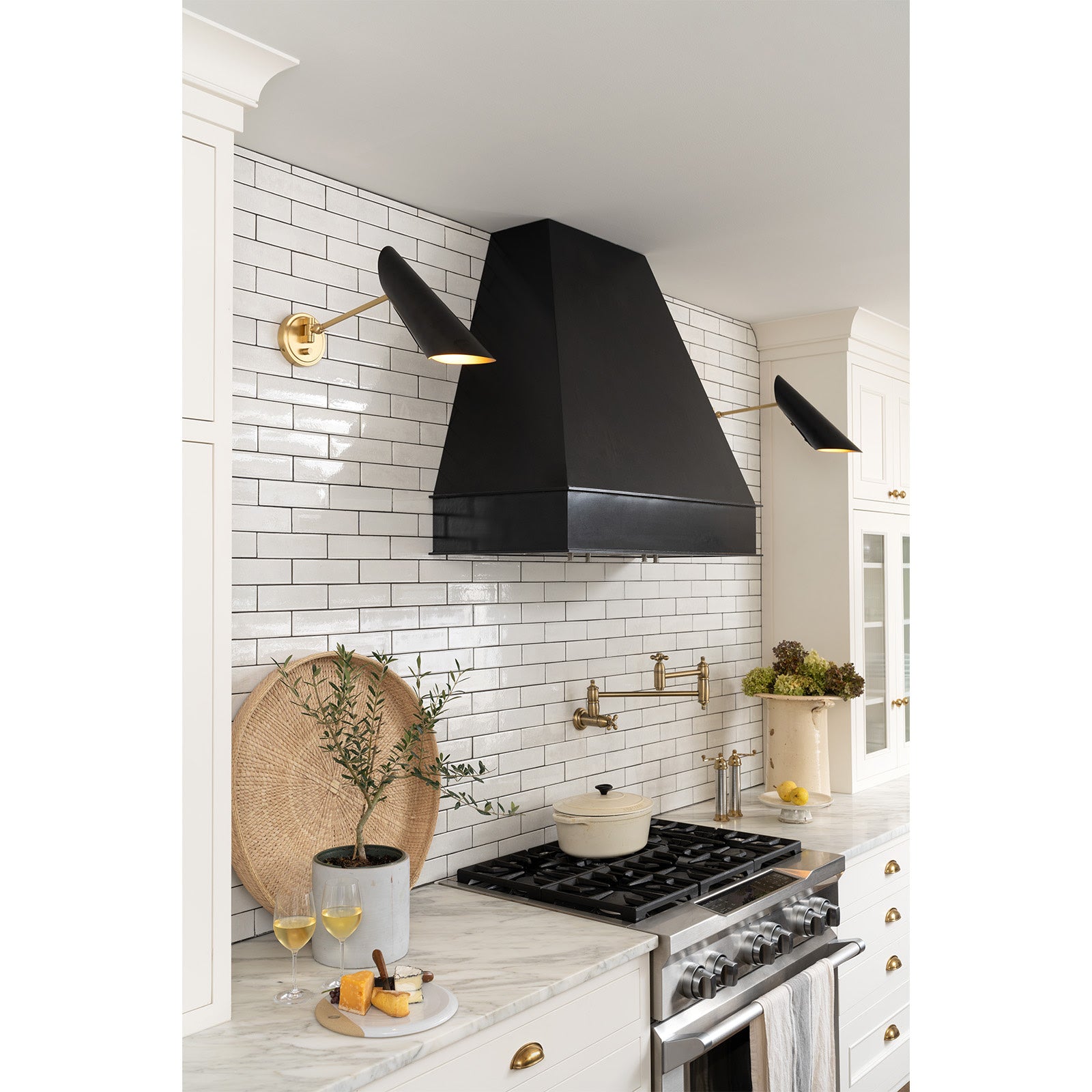 Vest Single Arm Sconce (Blackened Brass and Natural Brass) Wall Sconces Regina Andrew