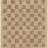 Mitchell Charcoal / Natural Checkered Outdoor Rug 0-patterned rugs Surya