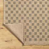 Mitchell Charcoal / Natural Checkered Outdoor Rug 0-patterned rugs Surya