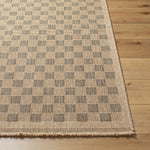 Mitchell Charcoal / Natural Checkered Outdoor Rug 0-patterned rugs Surya