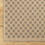 Mitchell Charcoal / Natural Checkered Outdoor Rug 0-patterned rugs Surya