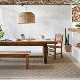 Mitchell Charcoal / Natural Checkered Outdoor Rug 0-patterned rugs Surya