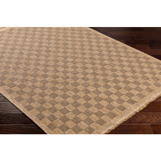 Mitchell Charcoal / Natural Checkered Outdoor Rug 0-patterned rugs Surya