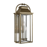 Wellsworth Medium Lantern LIGHTING - outdoor fixture Visual Comfort Distressed Brass