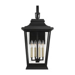 Warren Medium Lantern LIGHTING - outdoor fixture Visual Comfort Textured Black