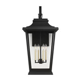 Warren Extra Large Lantern LIGHTING - outdoor fixture Visual Comfort Textured Black