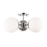 Paige Semi Flush LIGHTING - semi-flush Hudson Valley Lighting Polished Nickel