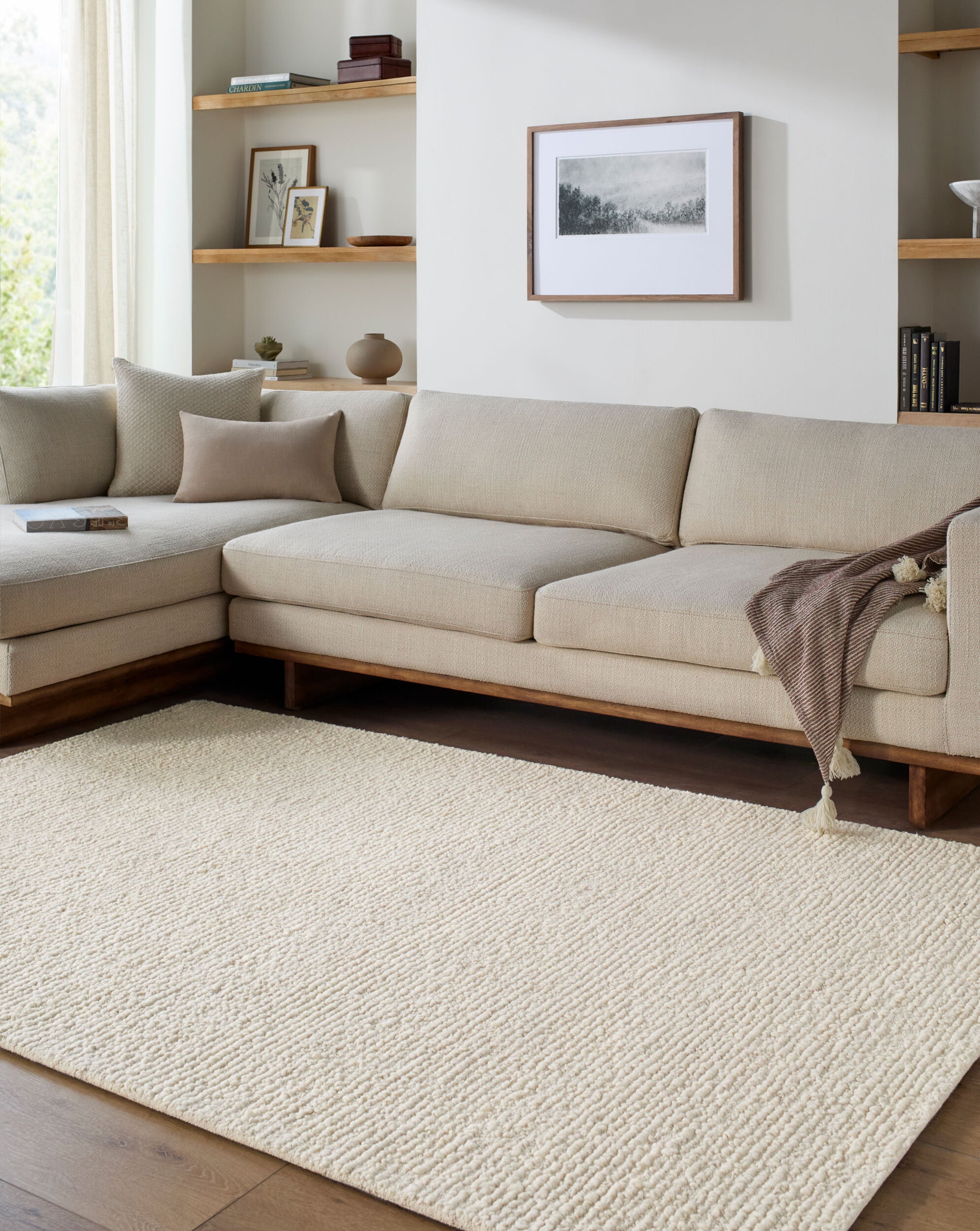 Palisade Ivory Rug RUGS - wool Surya