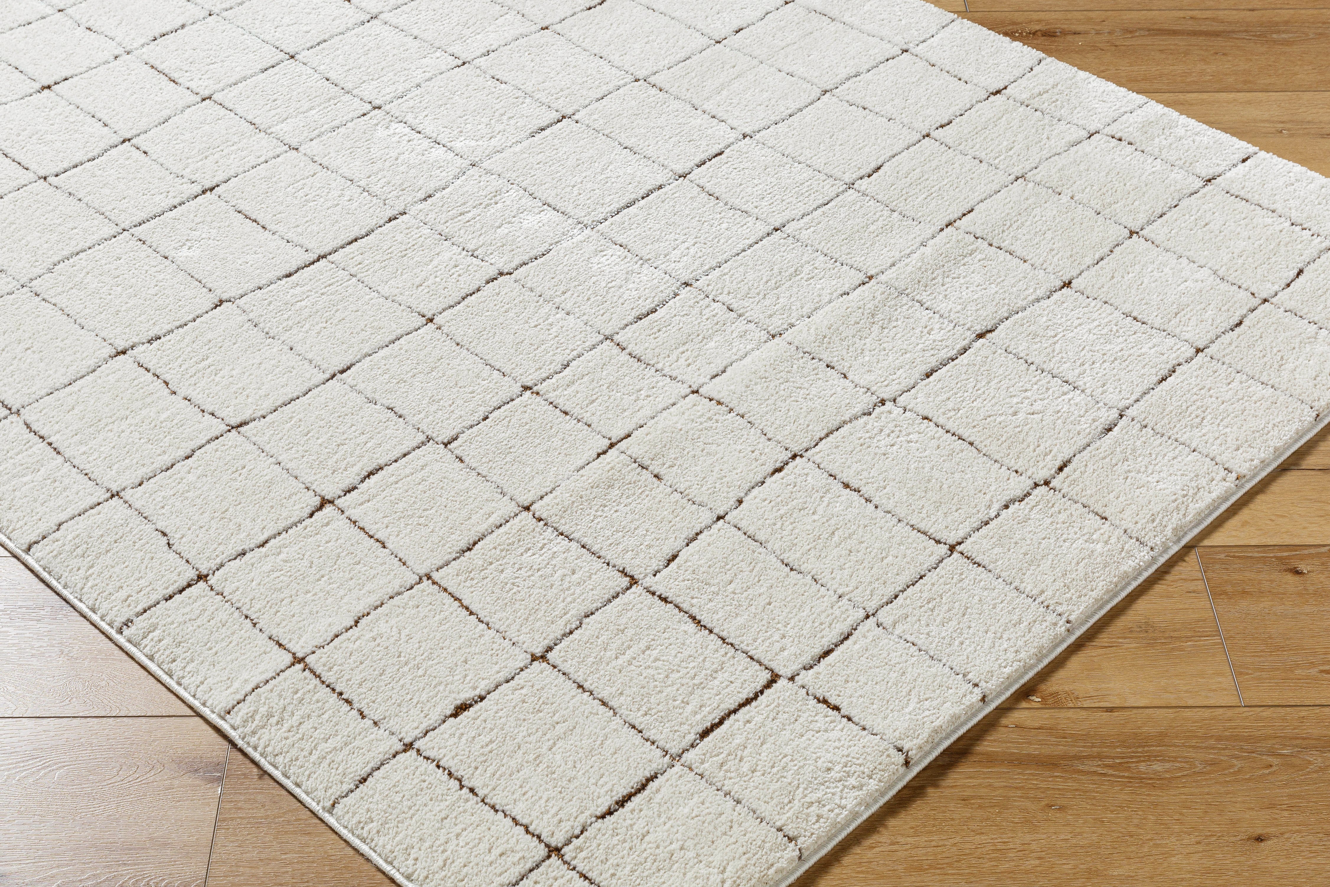 Cascade Ivory / Mocha Rug 0-RUGS - patterned Surya