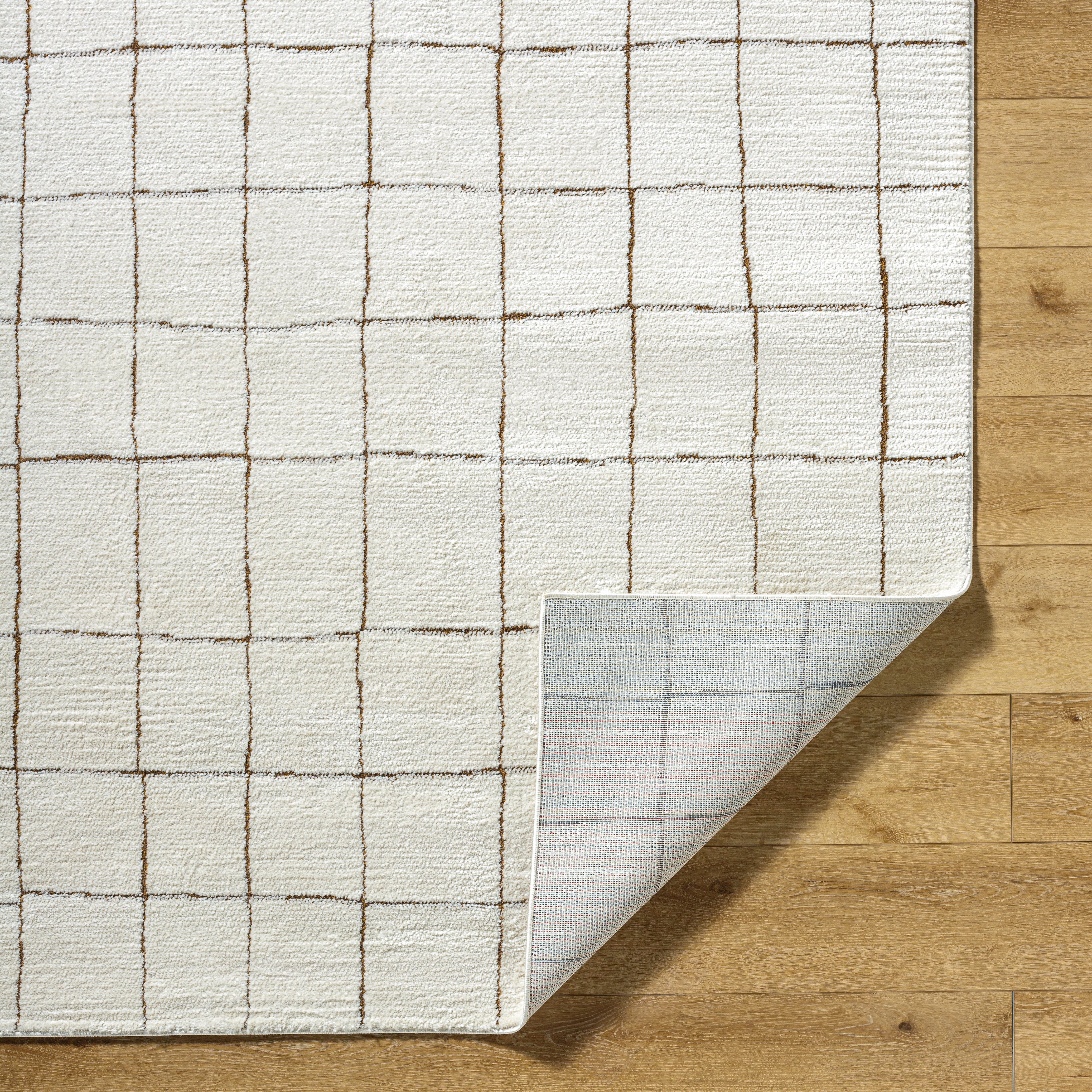 Cascade Ivory / Mocha Rug 0-RUGS - patterned Surya