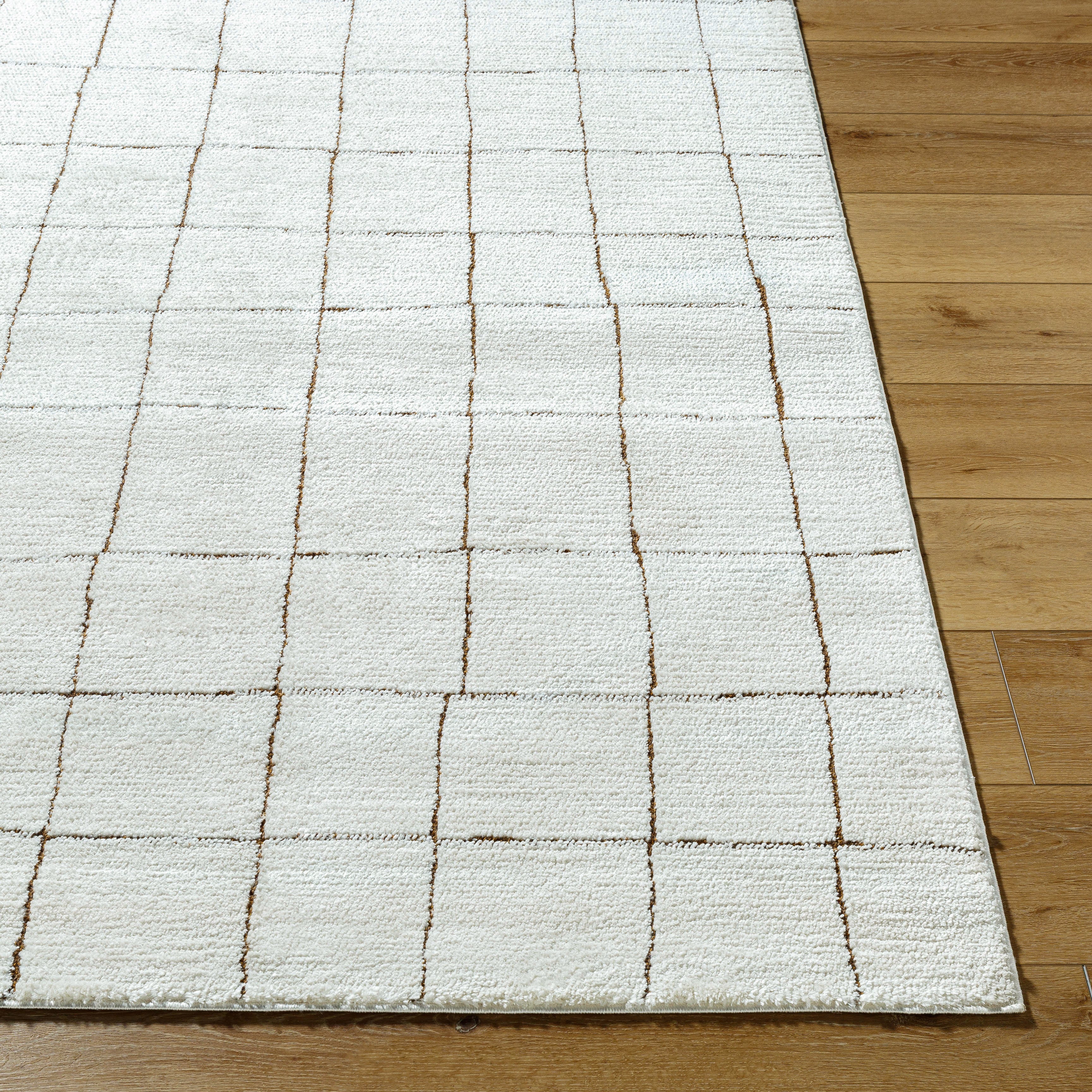 Cascade Ivory / Mocha Rug 0-RUGS - patterned Surya