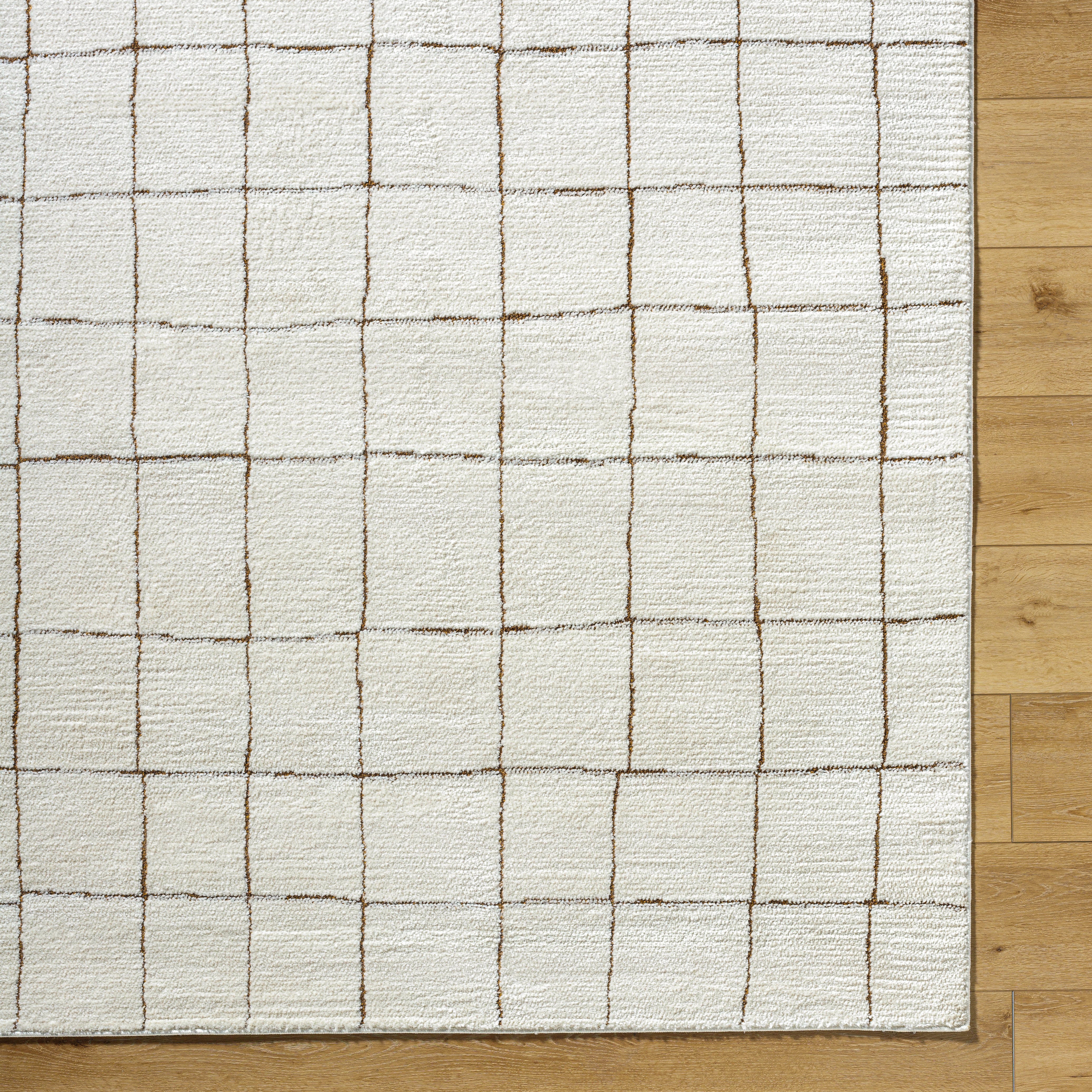 Cascade Ivory / Mocha Rug 0-RUGS - patterned Surya