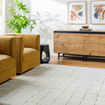 Cascade Ivory / Mocha Rug 0-RUGS - patterned Surya