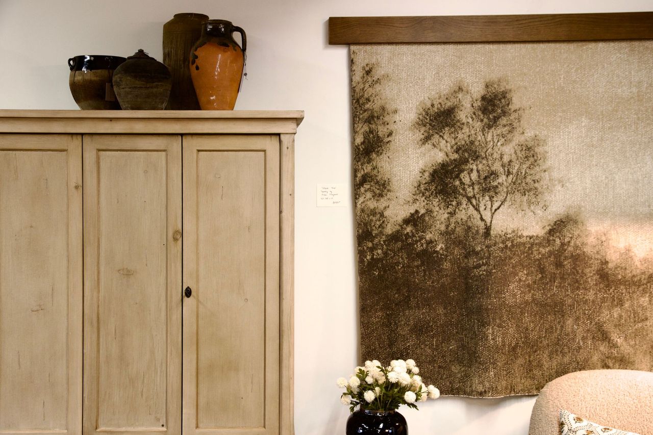 OVERSTOCK ITEM - "Hillside Haze" Tapestry by Aileen Fitzgerald IN STORE - sale art Four Hands