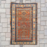 4' x 6'4" Antique Caucasian Rug RUGS - vintage Rug & Weave Rugs