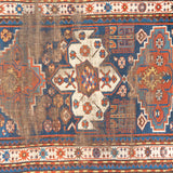 3'7" x 7'11" Antique Kazak Rug RUGS - vintage Rug & Weave Rugs