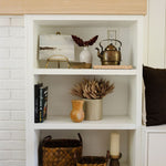 Ivory Ribbed Pillar Candle candle Estelle (Faire)