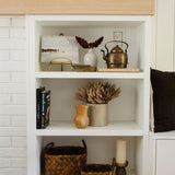 Ivory Ribbed Pillar Candle candle Estelle (Faire)