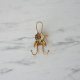 Flower Hook with Antique Gold Finish wall hook Vagabond Vintage (Faire) Style 3