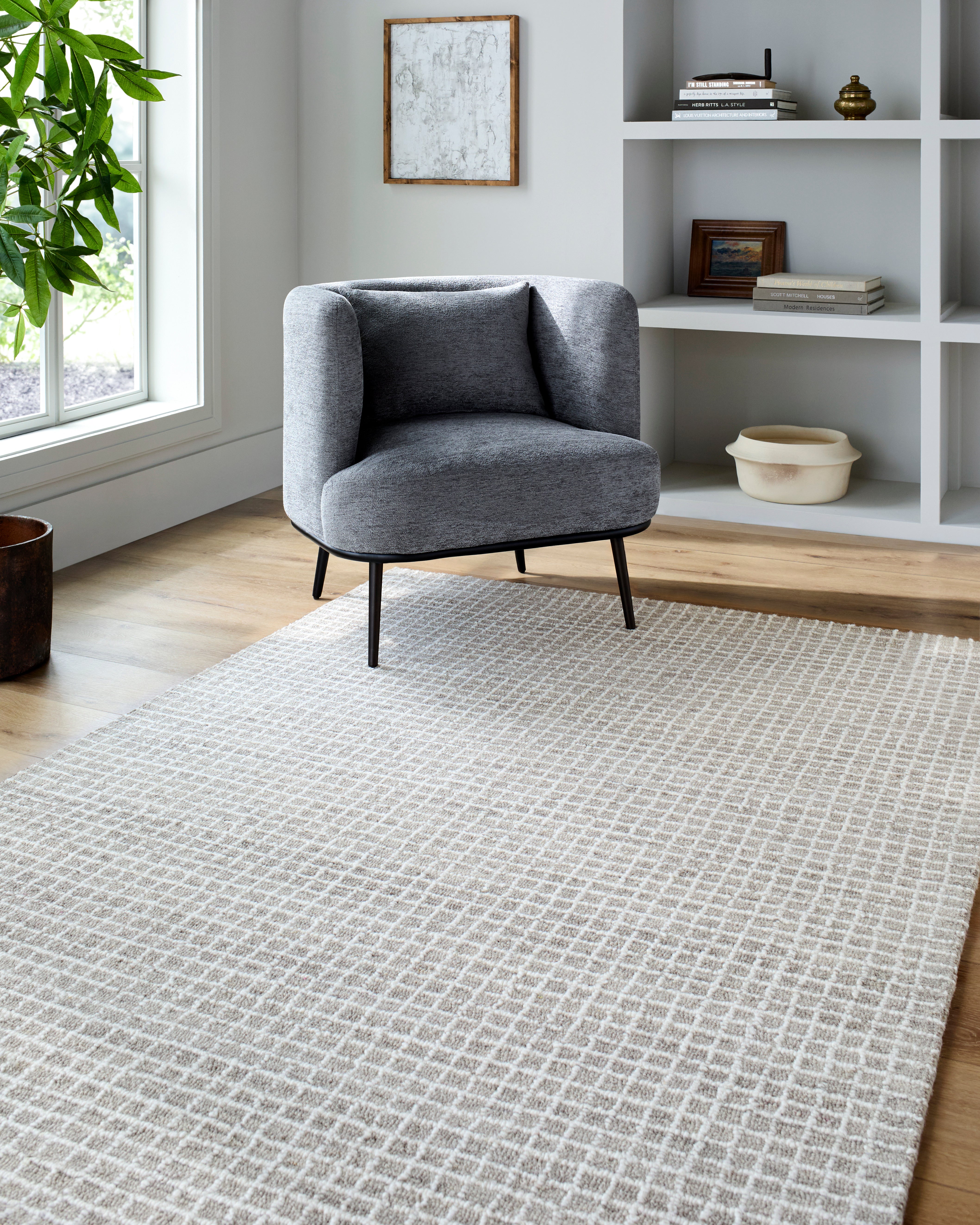 Andy Pebble Gridwork Rug RUGS - wool Surya