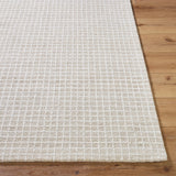 Andy Natural Gridwork Rug RUGS - wool Surya