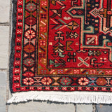 2'4" x 6'3" Vintage Persian Heriz Rug RUGS - vintage Rug & Weave Rugs