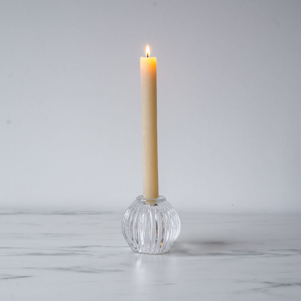 Ridged Glass Taper/Votive Holder candle holder Abbott Collection