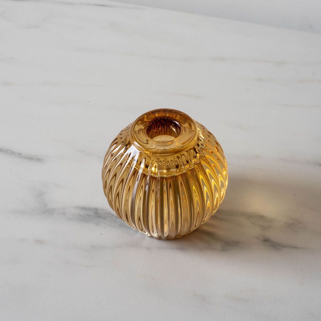 Ridged Glass Taper/Votive Holder candle holder Abbott Collection