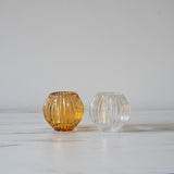 Ridged Glass Taper/Votive Holder candle holder Abbott Collection