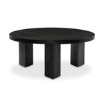 Medina Round Coffee Table - Black 4 - a - FURNITURE - coffee table Four Hands