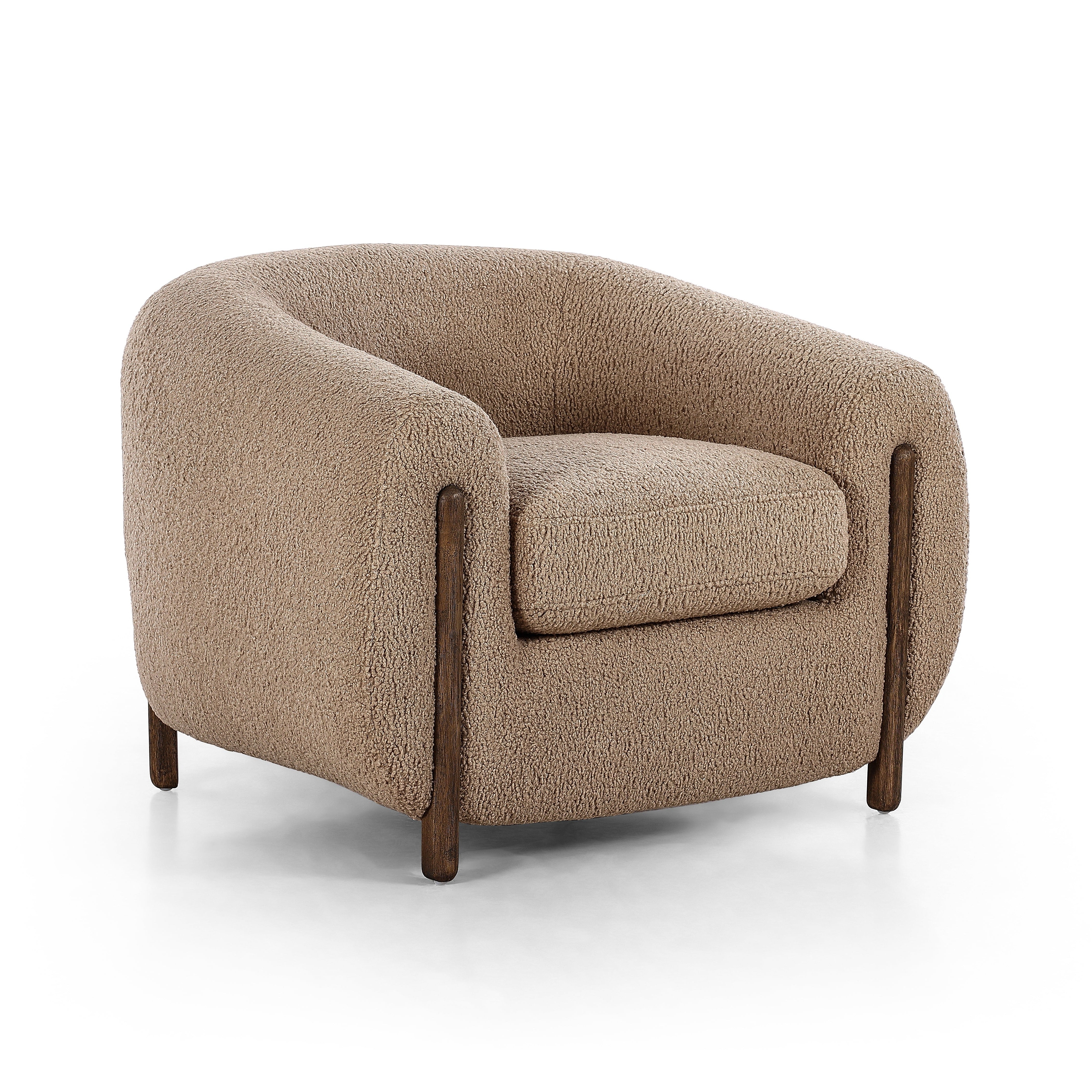 Lyon Chair - Sheepskin Camel 3 - FURNITURE - chair Four Hands