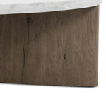 Tori Coffee Table - Italian Marble / Rustic Fawn Veneer - NA online 4 - b - FURNITURE - coffee table - round Four Hands