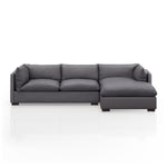 Walden 2 Piece Sectional - Charcoal 2 - FURNITURE - sectional Four Hands Right 112"