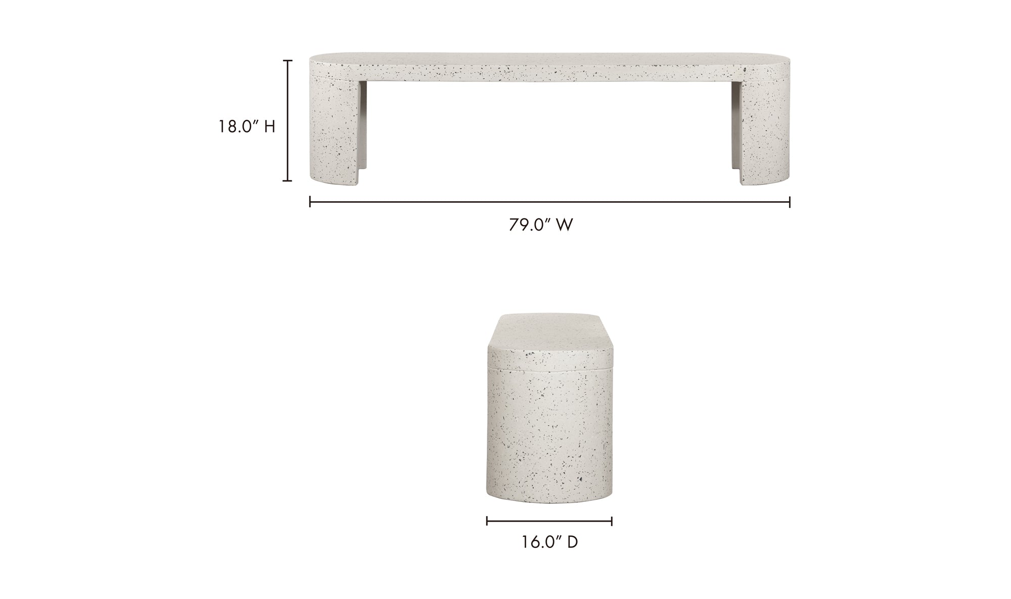 Lyon Outdoor Bench 20 - FURNITURE - outdoor Moe's Furniture