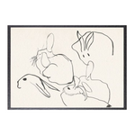 "Rabbits" Framed Art Print ARTWORK - framed print Celadon Art