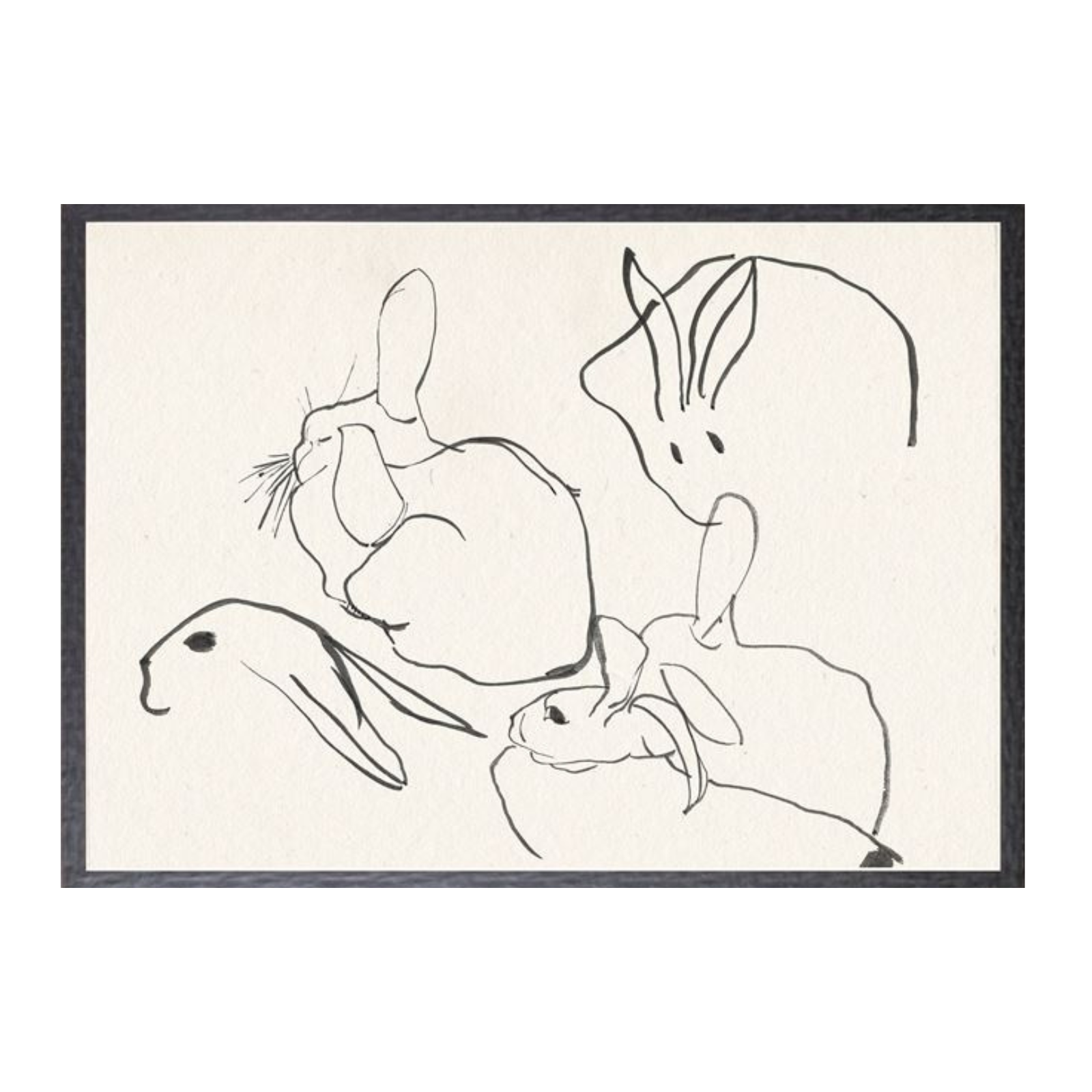 "Rabbits" Framed Art Print ARTWORK - framed print Celadon Art
