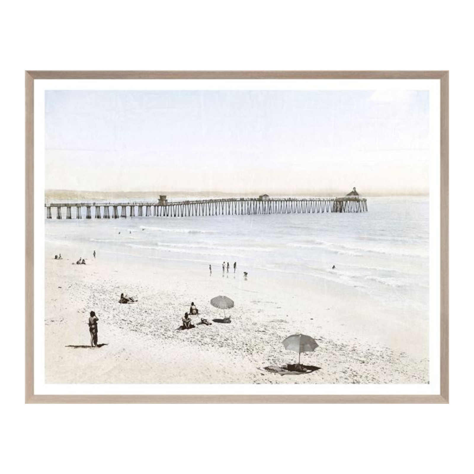 "Beach in California" Framed Art Print ARTWORK - framed print Celadon Art