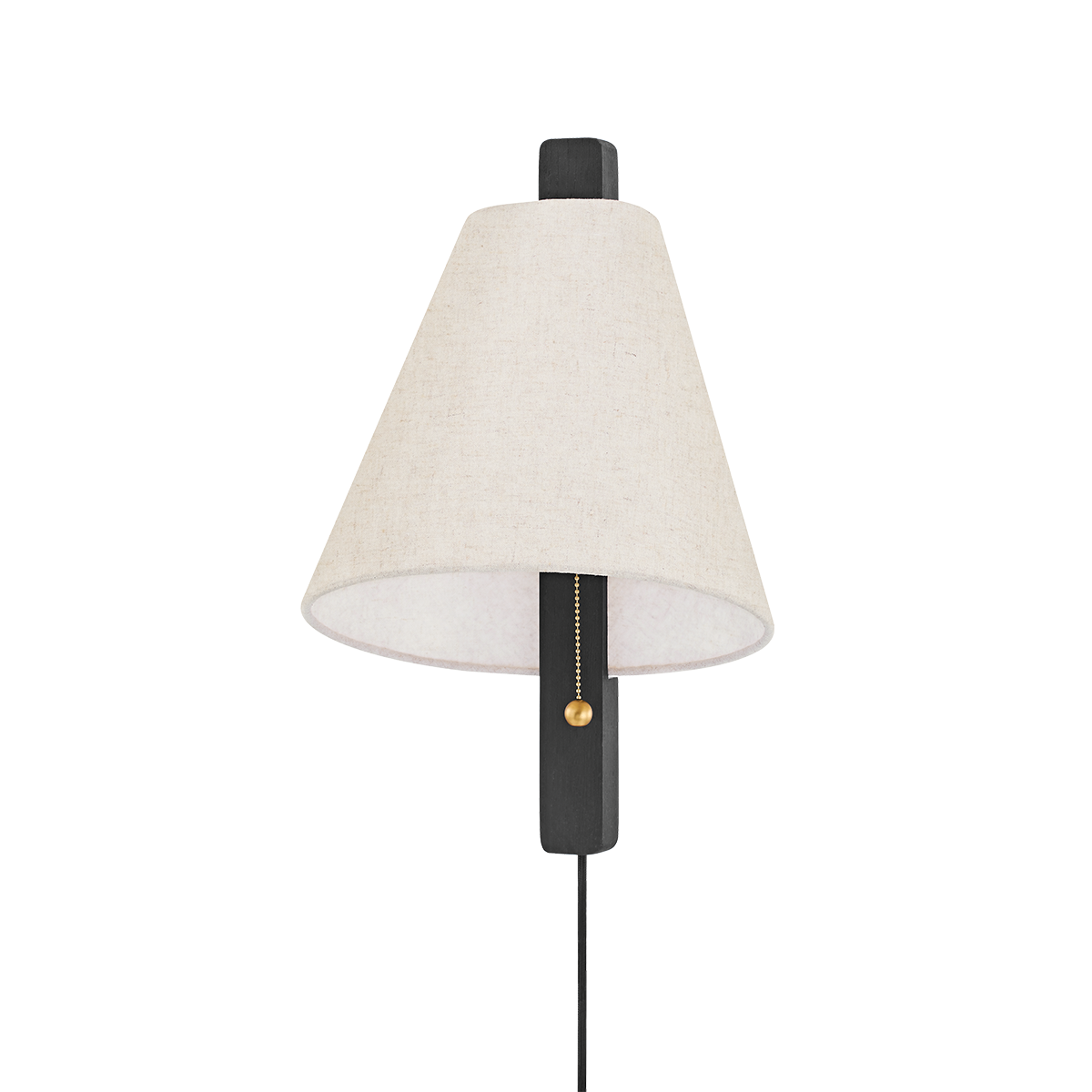 Ellen Plug In Wall Sconce sconce Hudson Valley Lighting Charred Ash