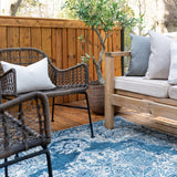 Loloi Mika Dark Blue Outdoor Rug 5-Rugs - indoor/outdoor Loloi