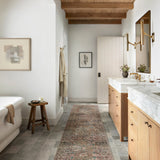 Amber Lewis x Loloi Billie Aqua / Rust Rug 0-patterned rugs Loloi