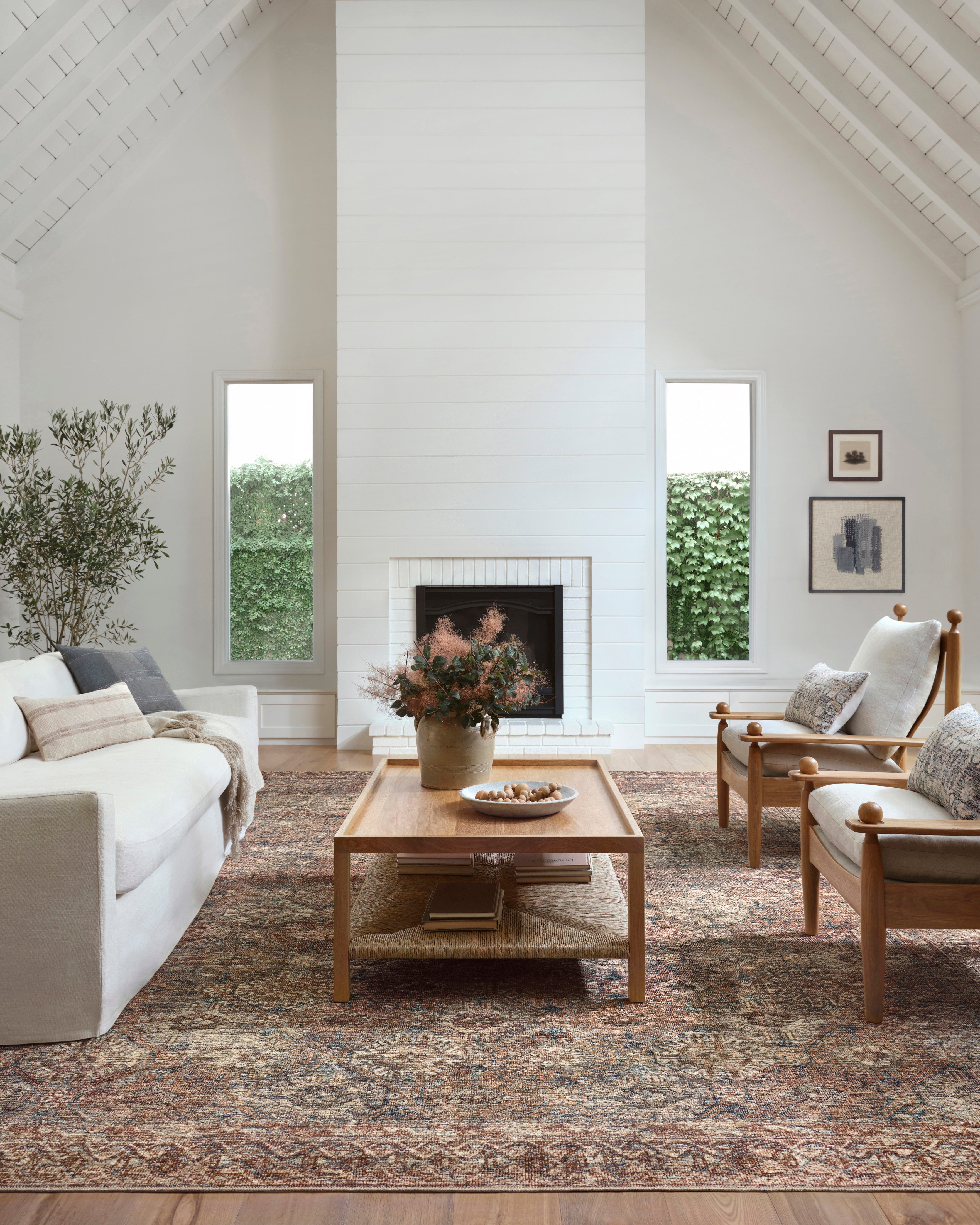 Amber Lewis x Loloi Billie Aqua / Rust Rug 0-patterned rugs Loloi