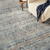 Amber Lewis x Loloi Billie Denim / Blush Rug 0-patterned rugs Loloi