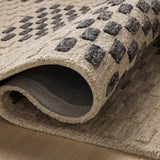 Chris Loves Julia x Loloi Bradley Beige / Midnight Rug 0-RUGS-wool Loloi