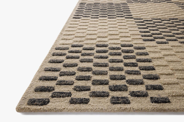 Chris Loves Julia x Loloi Bradley Beige / Midnight Rug 0-RUGS-wool Loloi