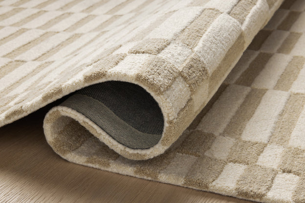 Chris Loves Julia x Loloi Bradley Ivory / Beige Rug 0-RUGS-wool Loloi