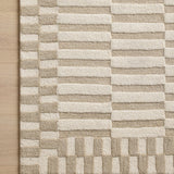 Chris Loves Julia x Loloi Bradley Ivory / Beige Rug 0-RUGS-wool Loloi